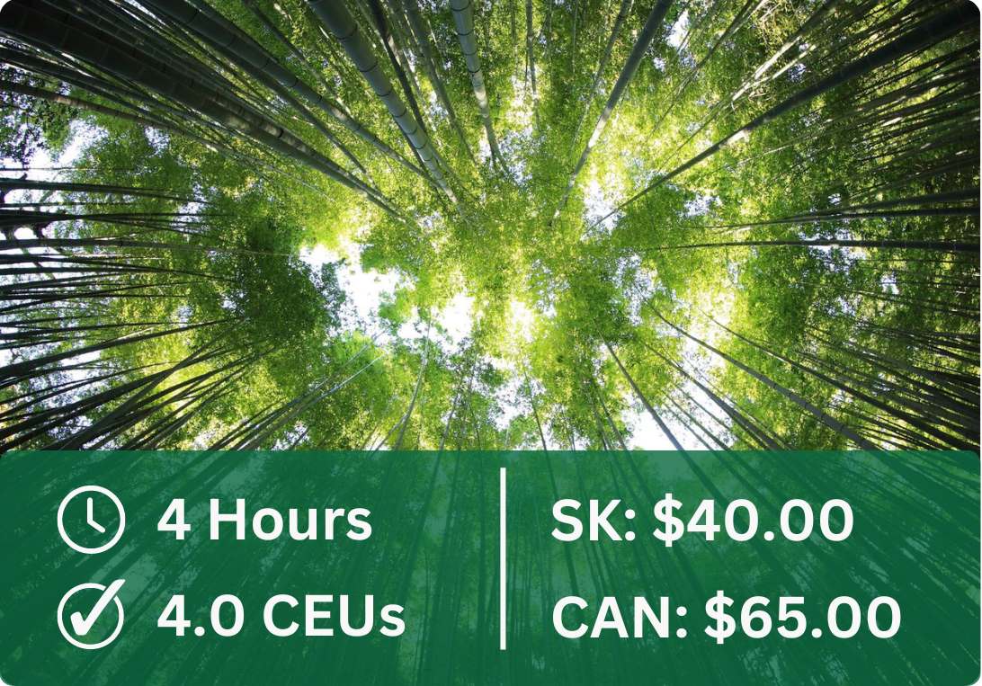 This course is 8 hours, 8.0 CEUs. For Saskatchewan pharmacy professionals it costs $40.00. For other pharmacy professionals it costs $65.00.