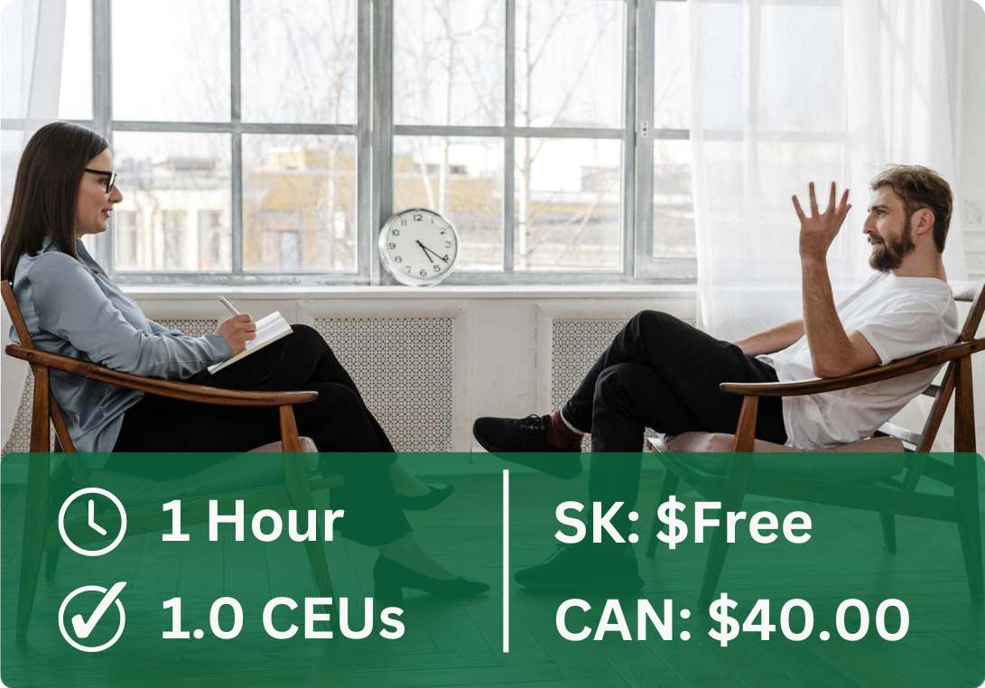 This course is 1 hour, 1.0 CEUs. It is free for Saskatchewan pharmacy professionals, and costs $40.00 for other pharmacy professionals. 